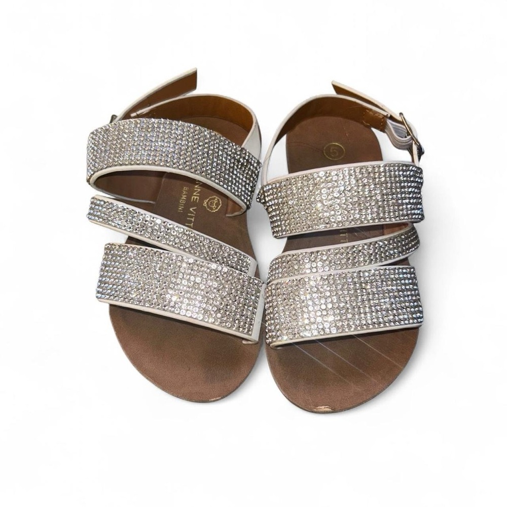 Adrienne vittadinil toddler Sz 5 silver sparkle sandals